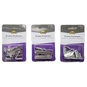M-D frame fasteners for screen frame 5/16"-4 screen hangers, Lot of 3 [113]